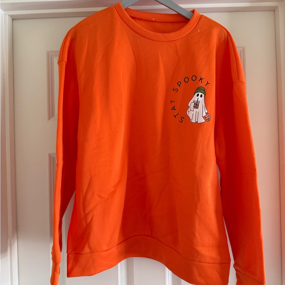 Orange 'Stay Spooky' Sweatshirt